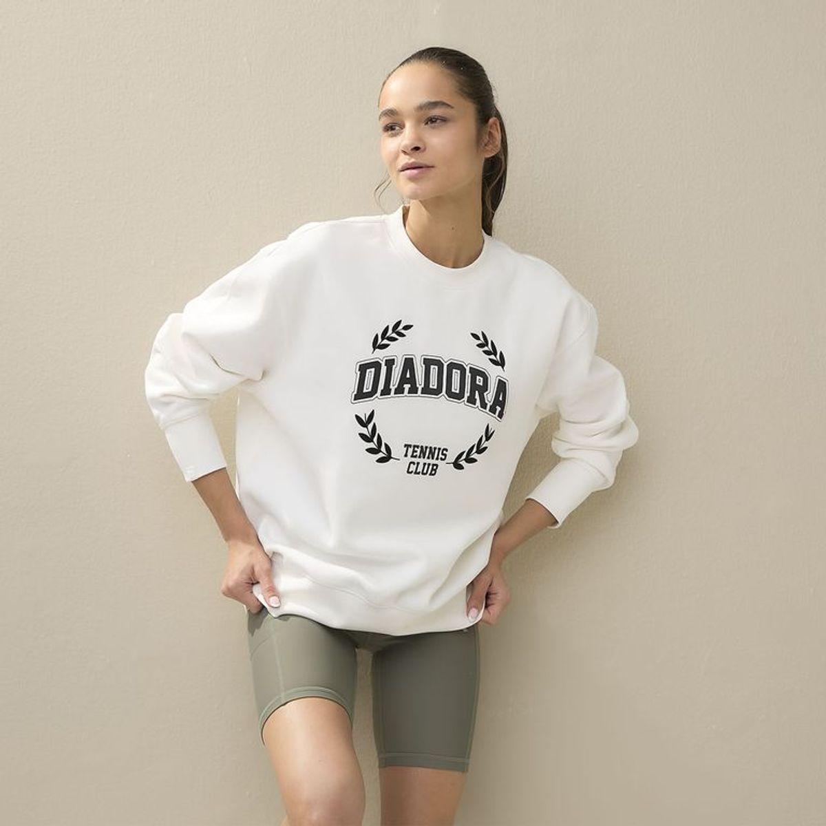 DIADORA - Poleron deportivo Diadora Manga larga Lifestyle