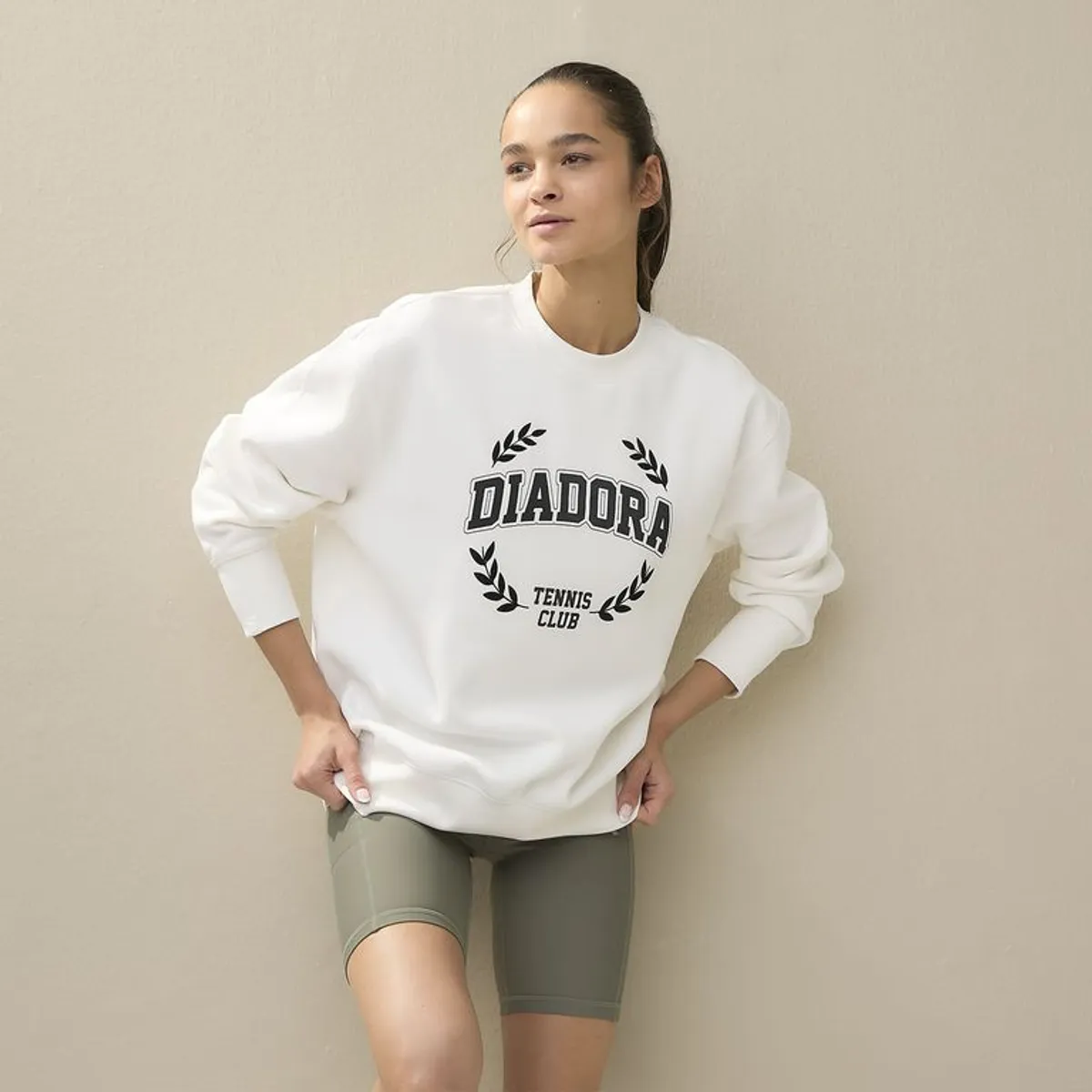 DIADORA - Poleron deportivo Diadora Manga larga Lifestyle