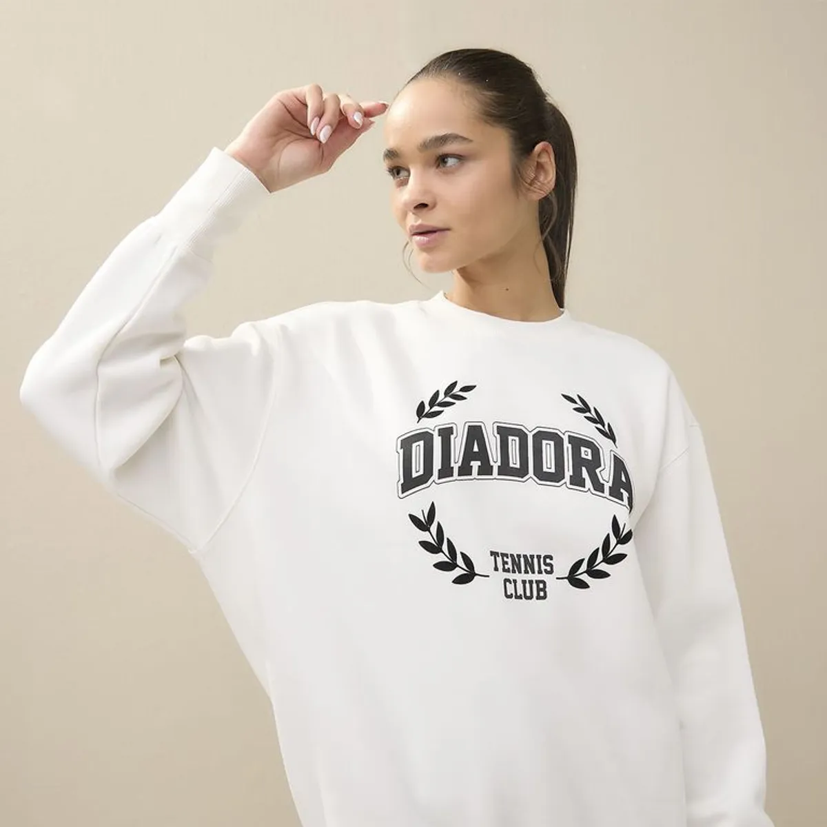 DIADORA - Poleron deportivo Diadora Manga larga Lifestyle