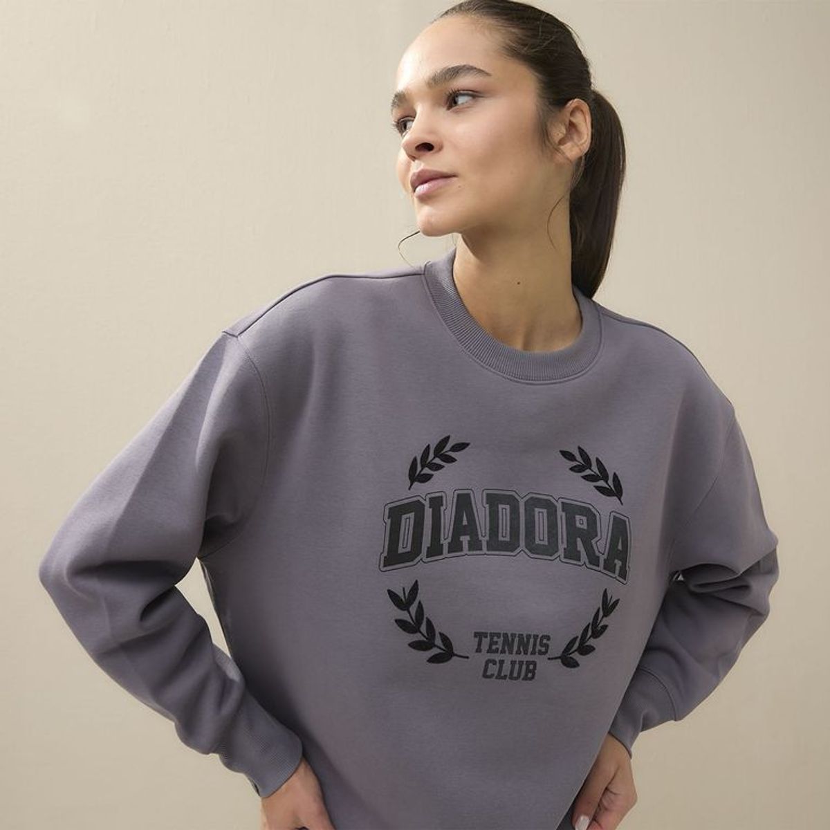 DIADORA - Poleron deportivo Diadora Manga larga Lifestyle