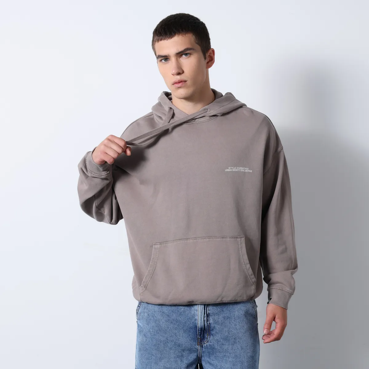 DENIMLAB - Hoodie Hombre Con Logo De Algodón Denimlab