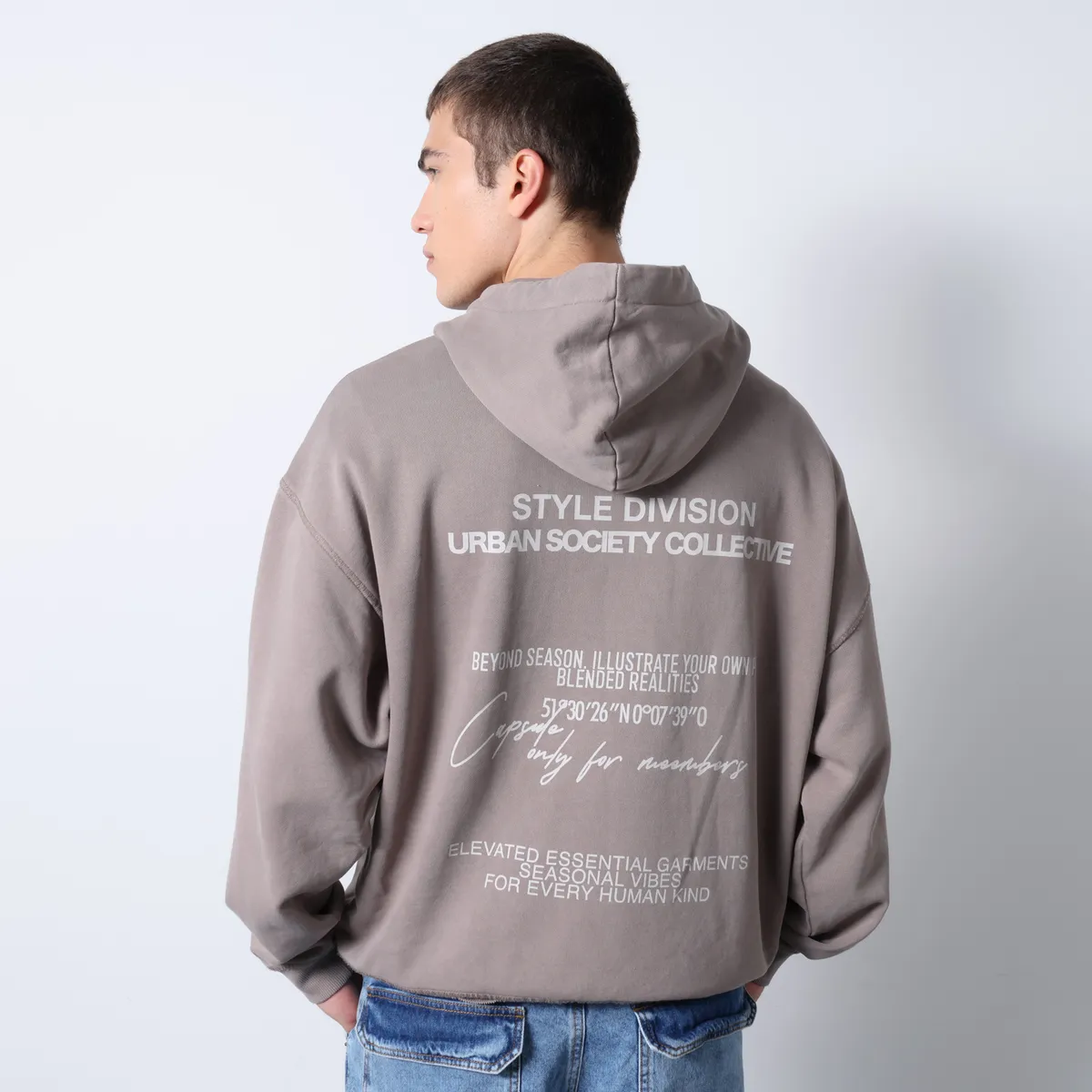 DENIMLAB - Hoodie Hombre Con Logo De Algodón Denimlab
