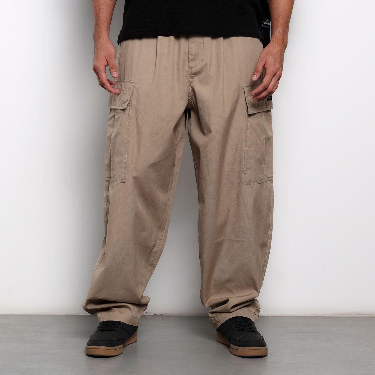 DENIMLAB - Pantalón Cargo Hombre Baggy Denimlab