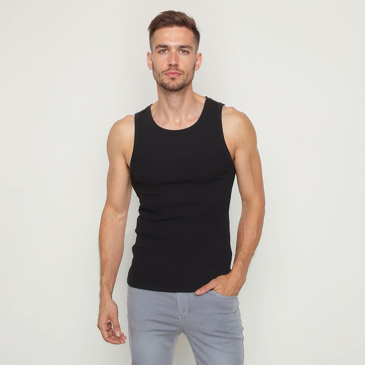 MOSSIMO - Camisillas Hombre de Algodón Mossimo