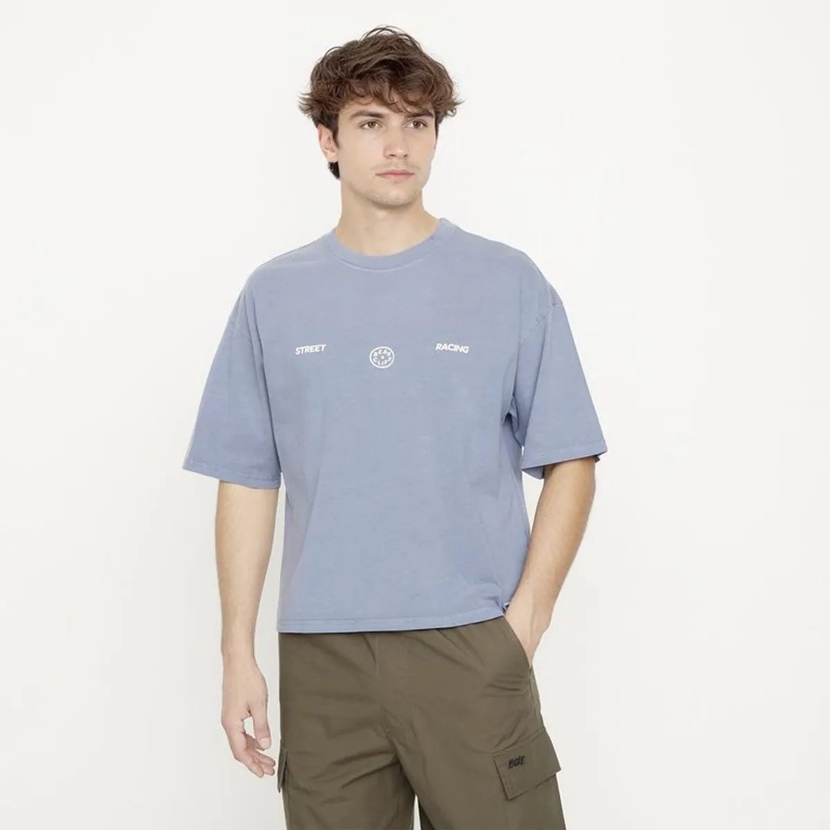 BEARCLIFF - Camiseta Hombre de Algodón Bearcliff