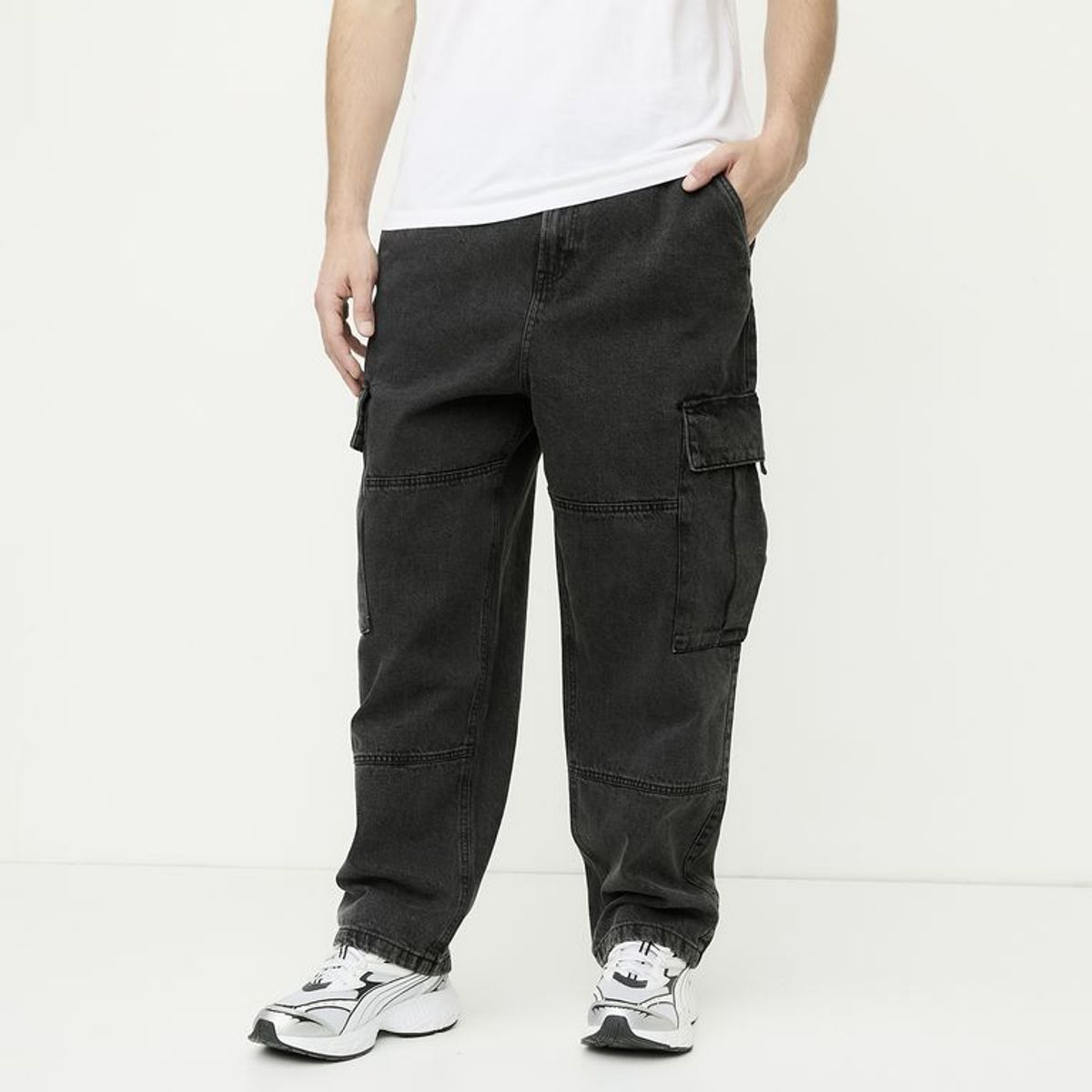 BEARCLIFF - Jean Cargo Hombre Baggy Largo 32 Bearcliff