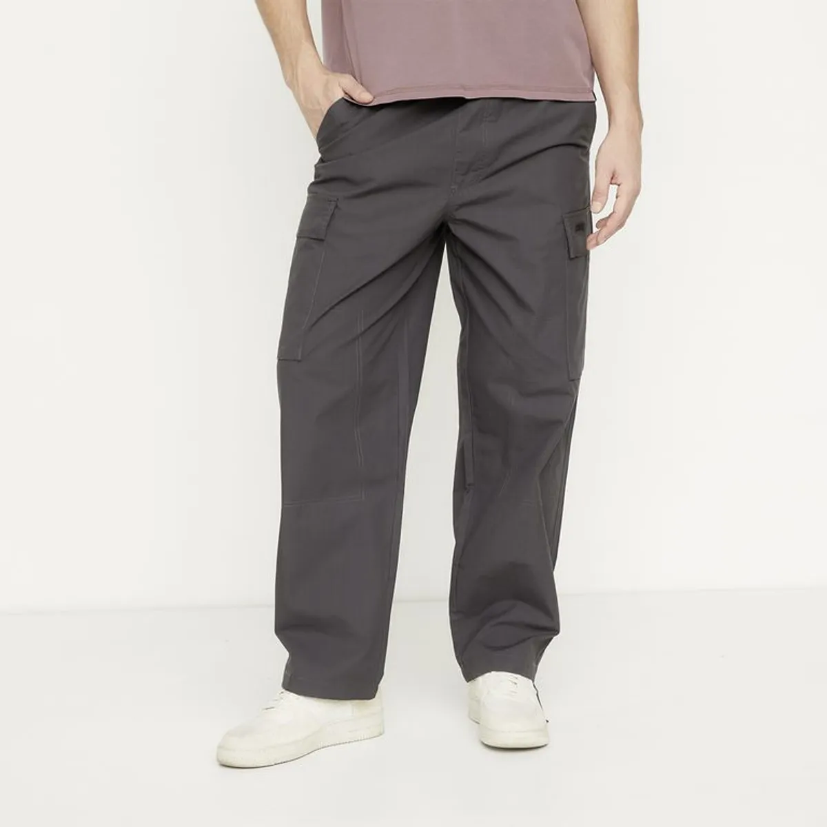 BEARCLIFF - Pantalón cargo Hombre Baggy Largo 32 Bearcliff