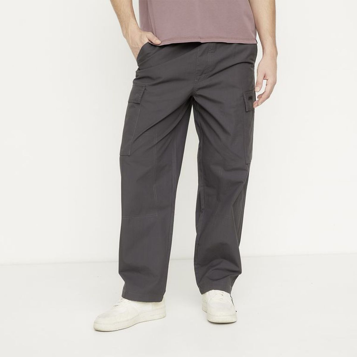 BEARCLIFF - Pantalón cargo Hombre Baggy Largo 32 Bearcliff