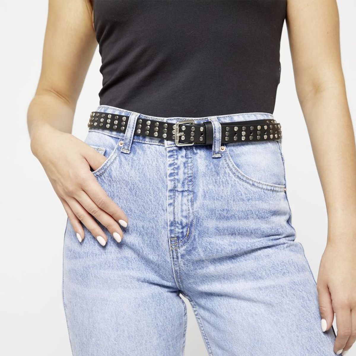 SYBILLA - Cinturón Sintet CIS1060AI2 BLACK M/L