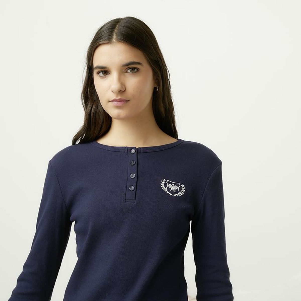 SYBILLA - Pijama completa con pantalón para Mujer Manga larga de Cuadros de Algodón Sybilla