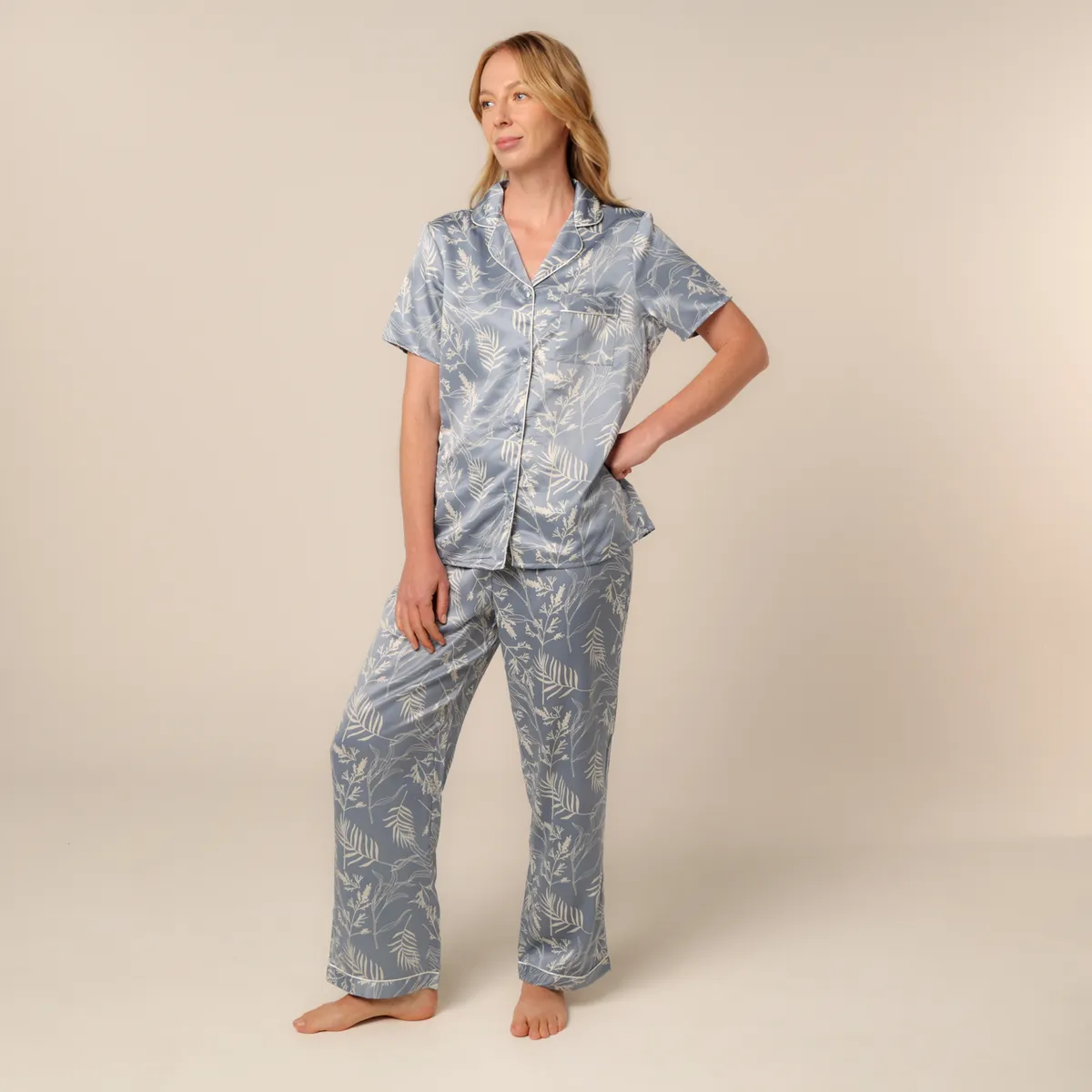 SOUTHLAND - Pijama completa con pantalón para Mujer Manga corta Southland