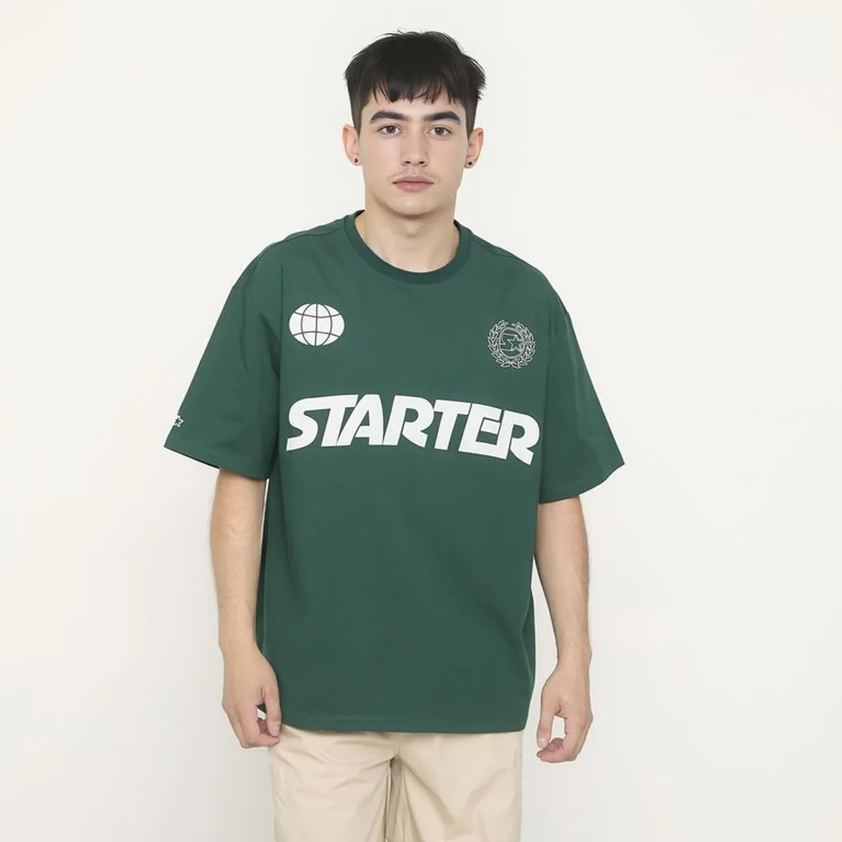 STARTER - Camiseta Hombre con Logo de Algodón Starter 