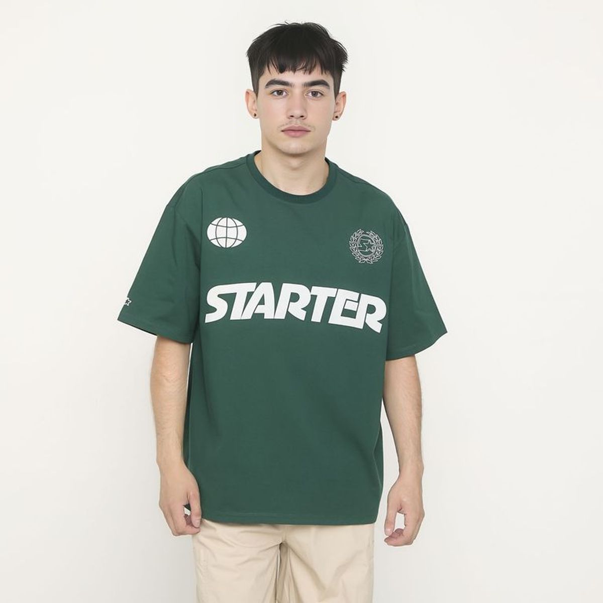 STARTER - Camiseta Hombre con Logo de Algodón Starter 