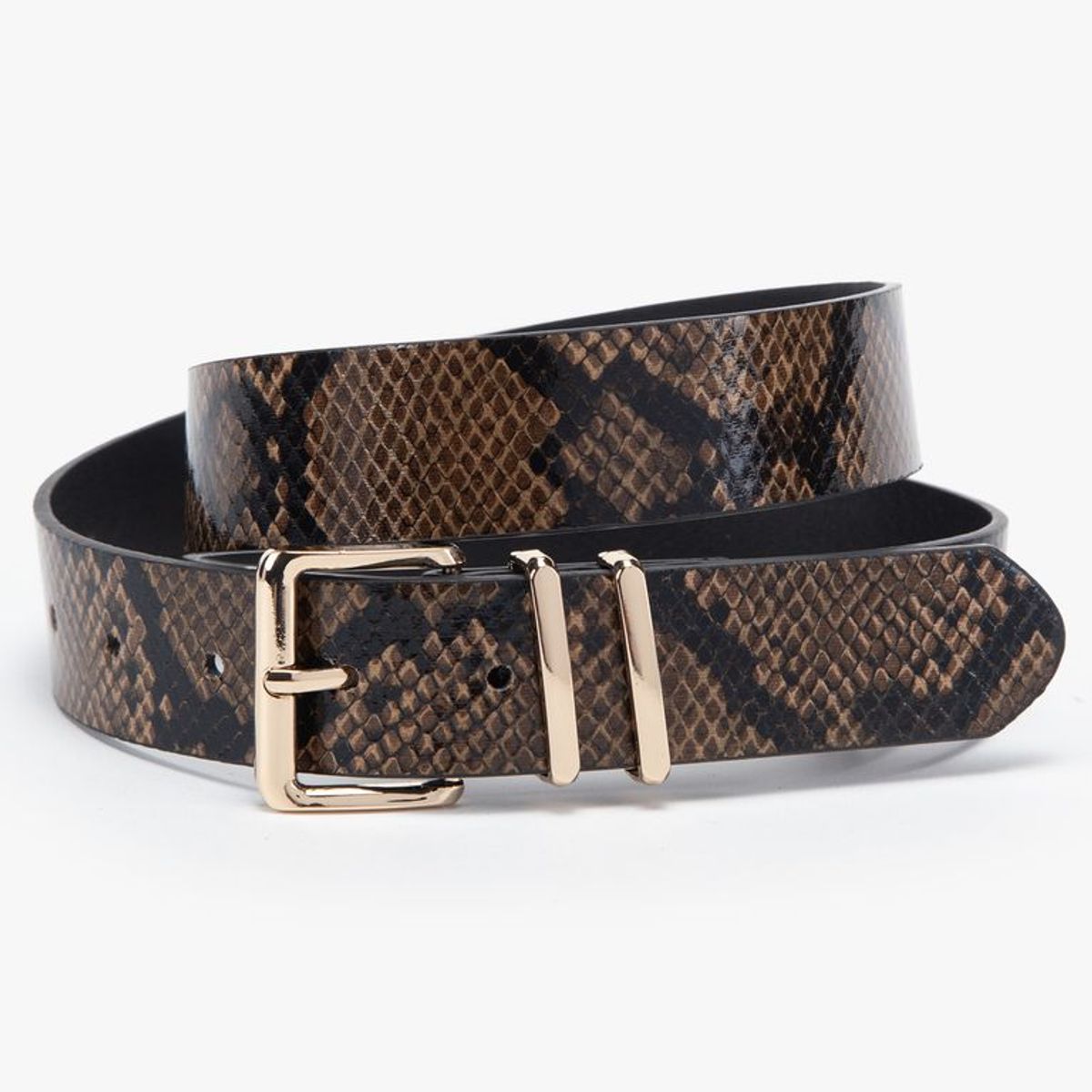 BASEMENT - Cinturón Sintet CIB2050AI2 BLACK CROCO M/L