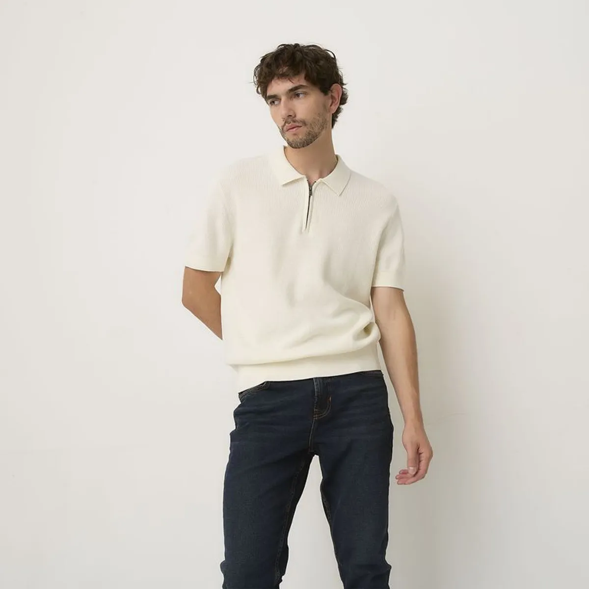 BASEMENT - Saco Hombre Tejido Basement