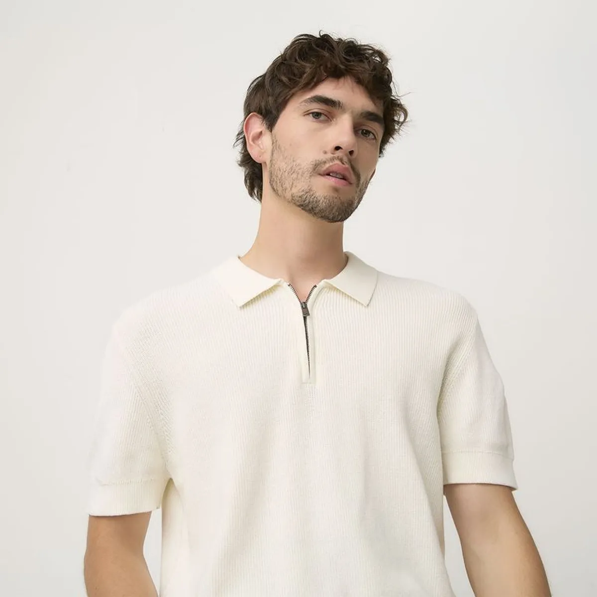 BASEMENT - Saco Hombre Tejido Basement