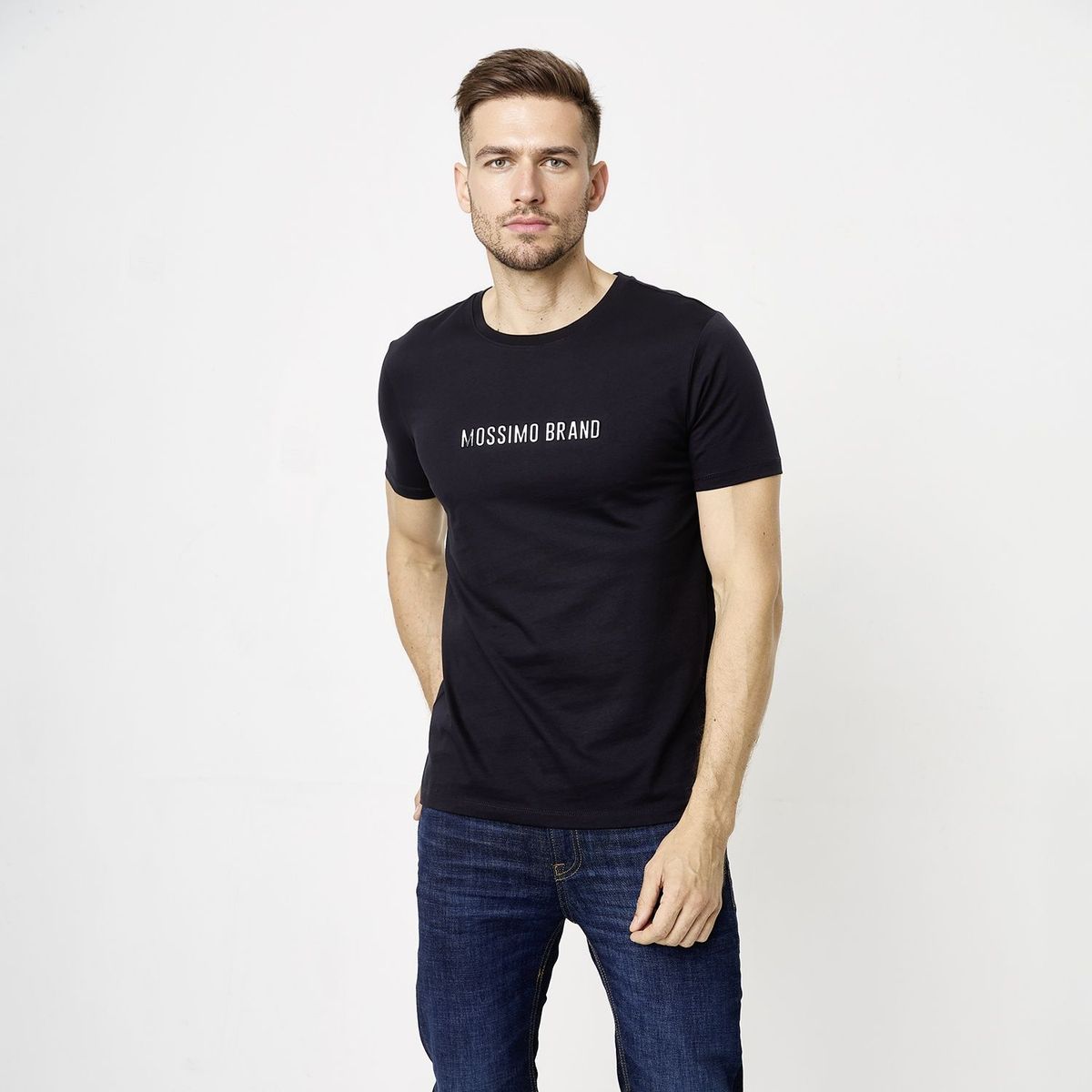 MOSSIMO - Camiseta Hombre con Logo de Algodón Mossimo 