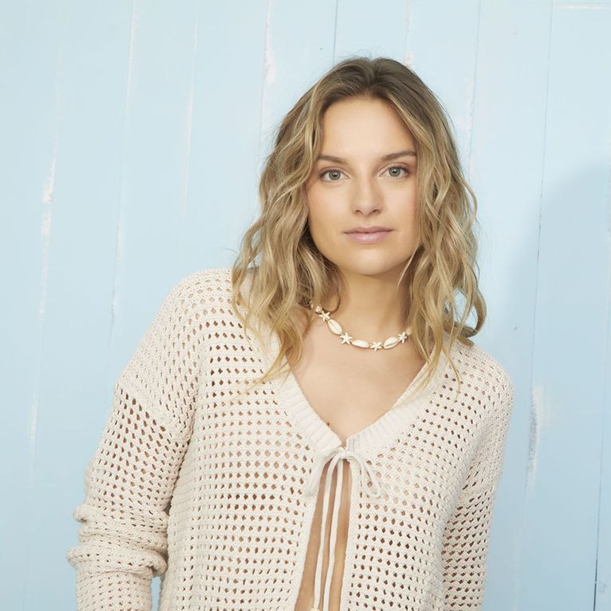 DOO AUSTRALIA - Cardigan Mujer Anudada de Algodón Slim fit Doo Australia