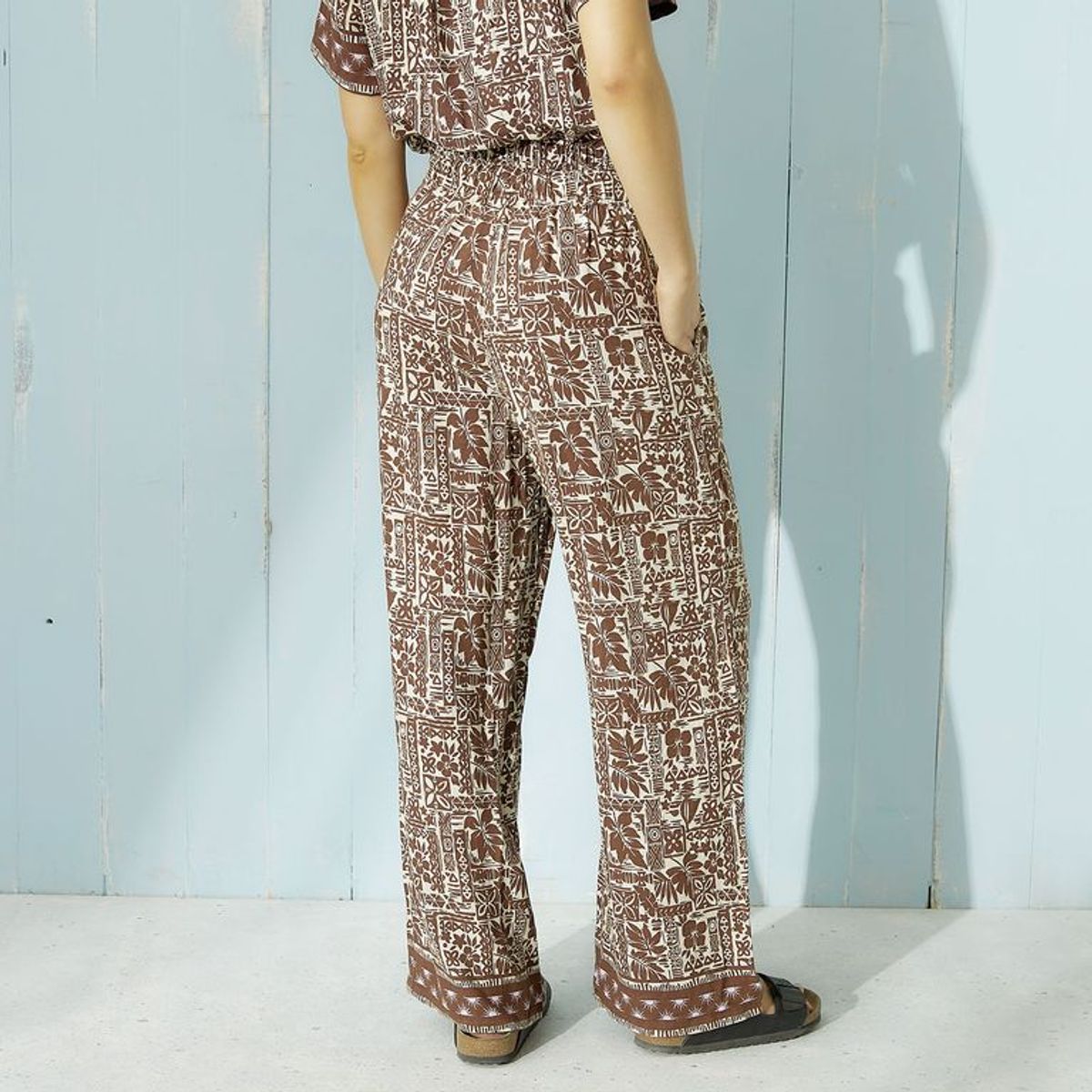 DOO AUSTRALIA - Pantalón Recto Mujer Tiro alto con Estampado Doo Australia