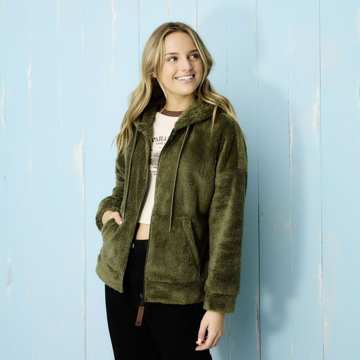 DOO AUSTRALIA - Saco Mujer Efecto pelo Doo Australia