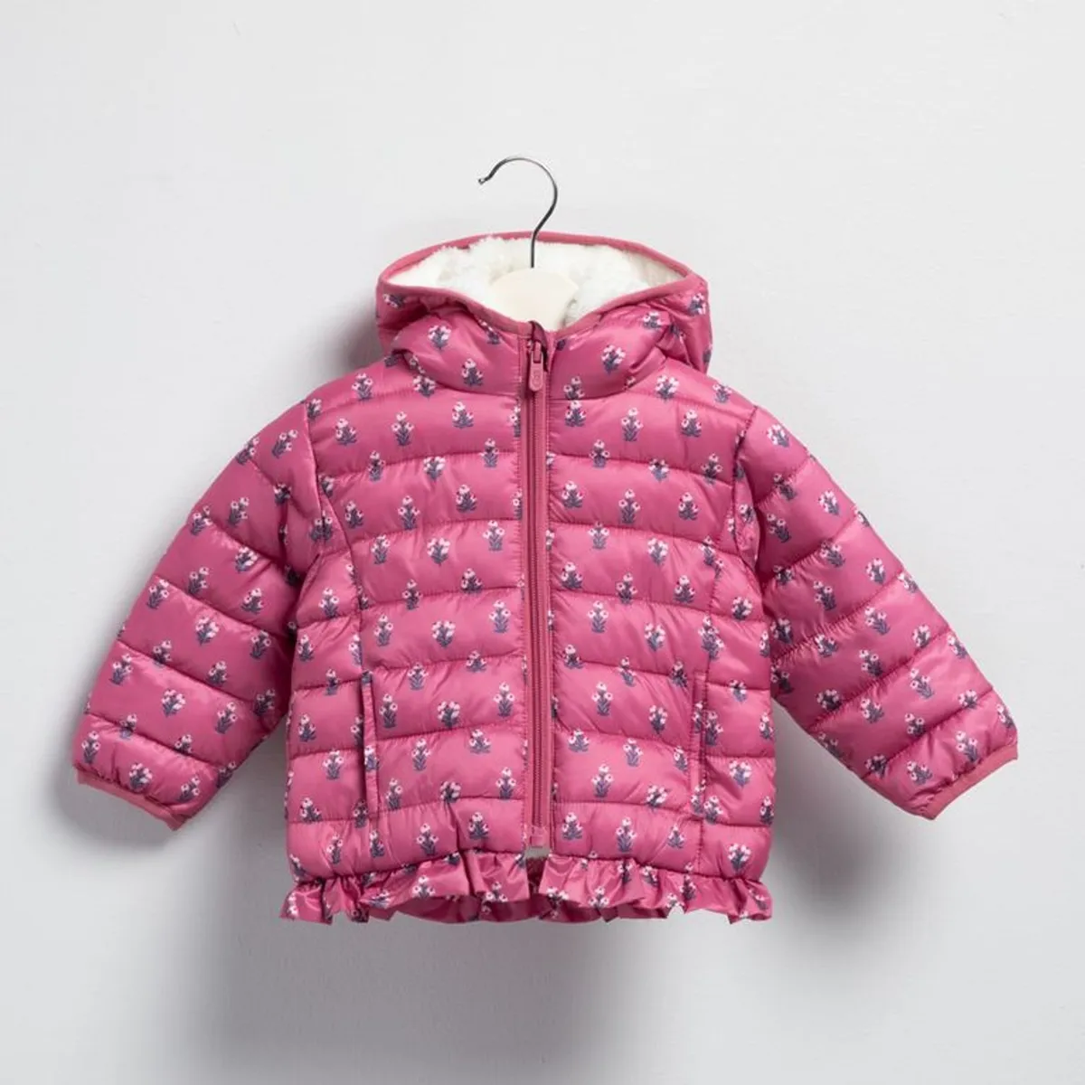 YAMP - Chaqueta Con capucha para Bebé niña  Acolchado  Yamp