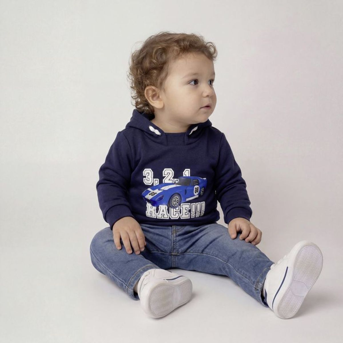 YAMP - Saco Con capucha para Bebé niño  con Estampado  de Algodón Yamp