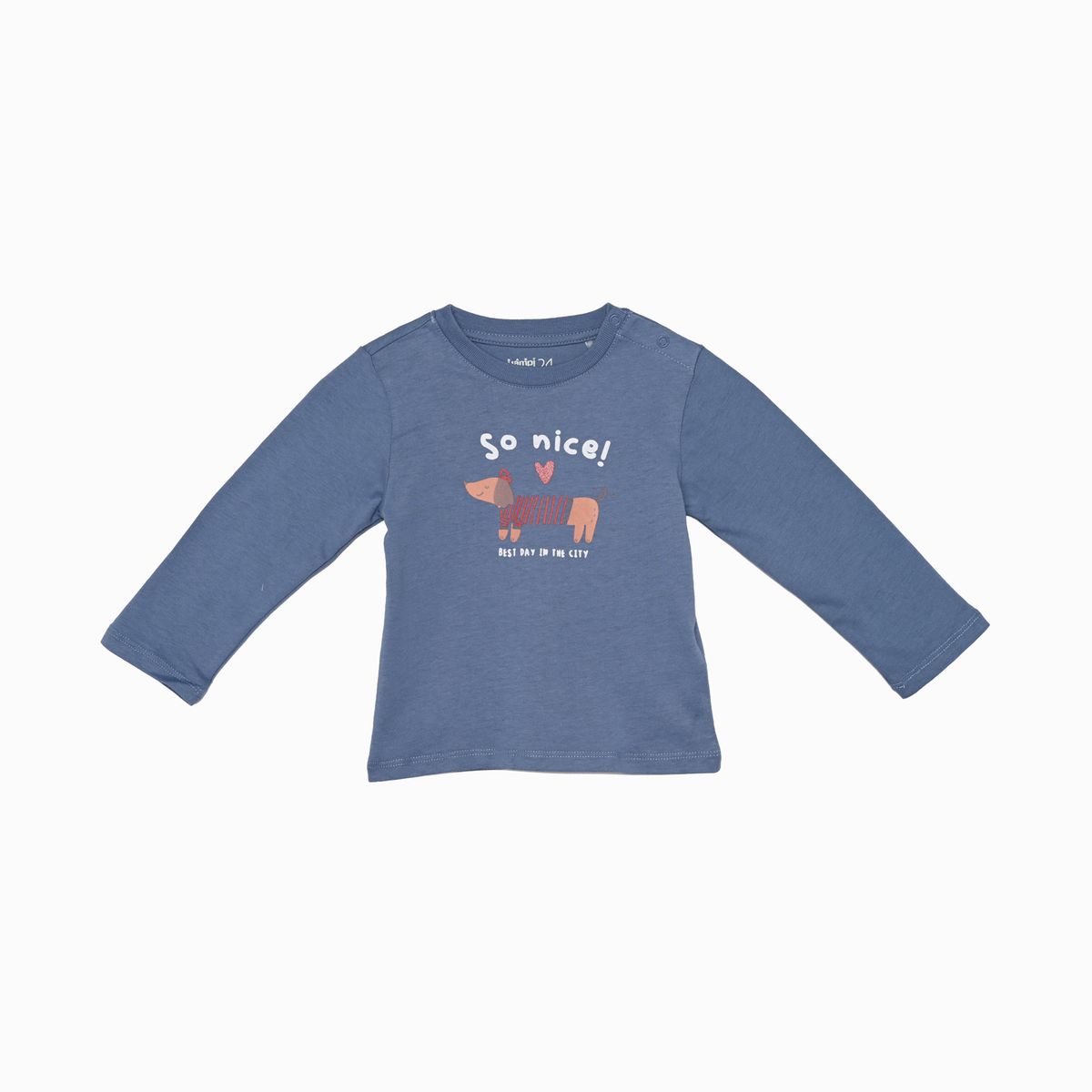 YAMP - Camiseta manga larga para Bebé niña en Algodón Yamp