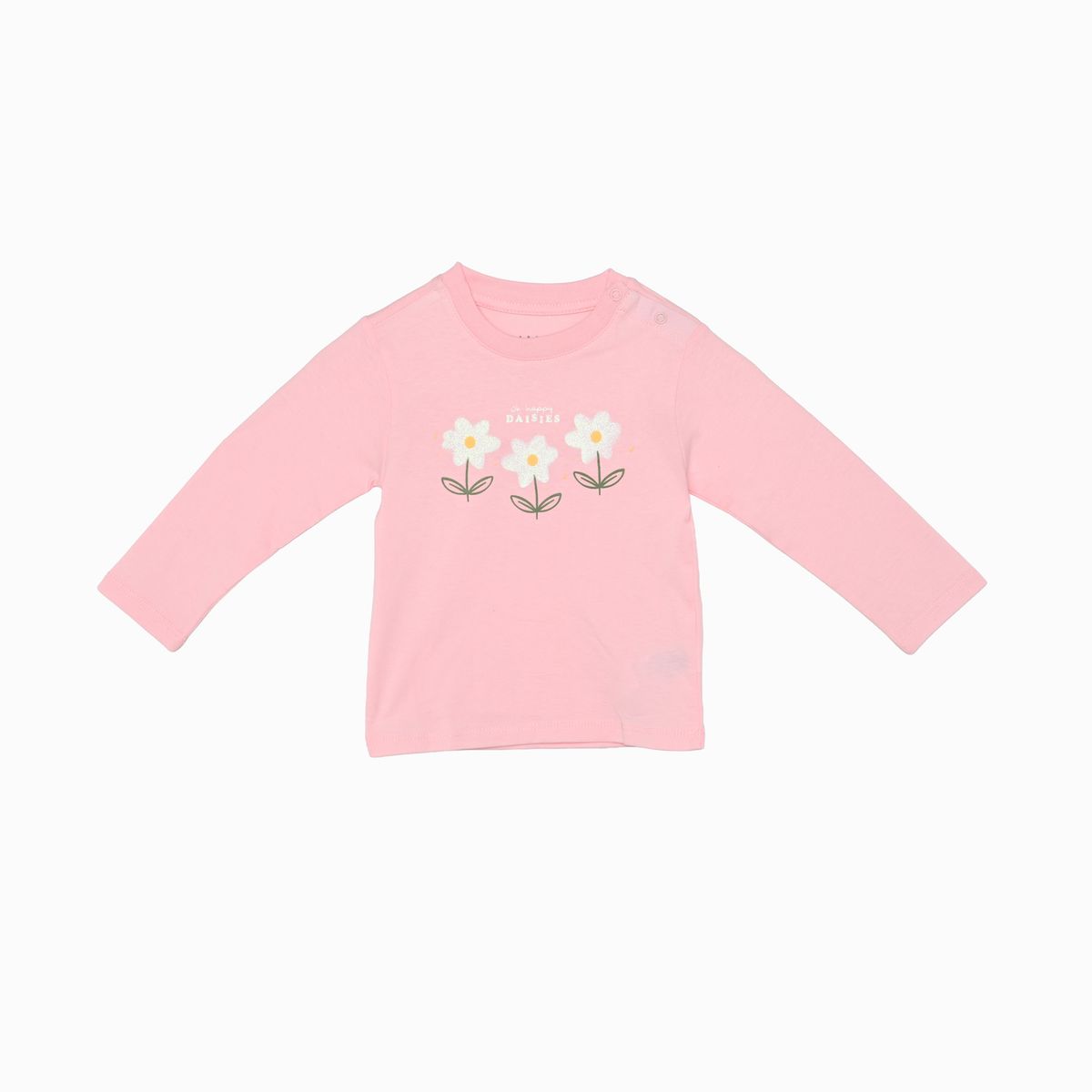 YAMP - Camiseta manga larga para Bebé niña en Algodón Yamp