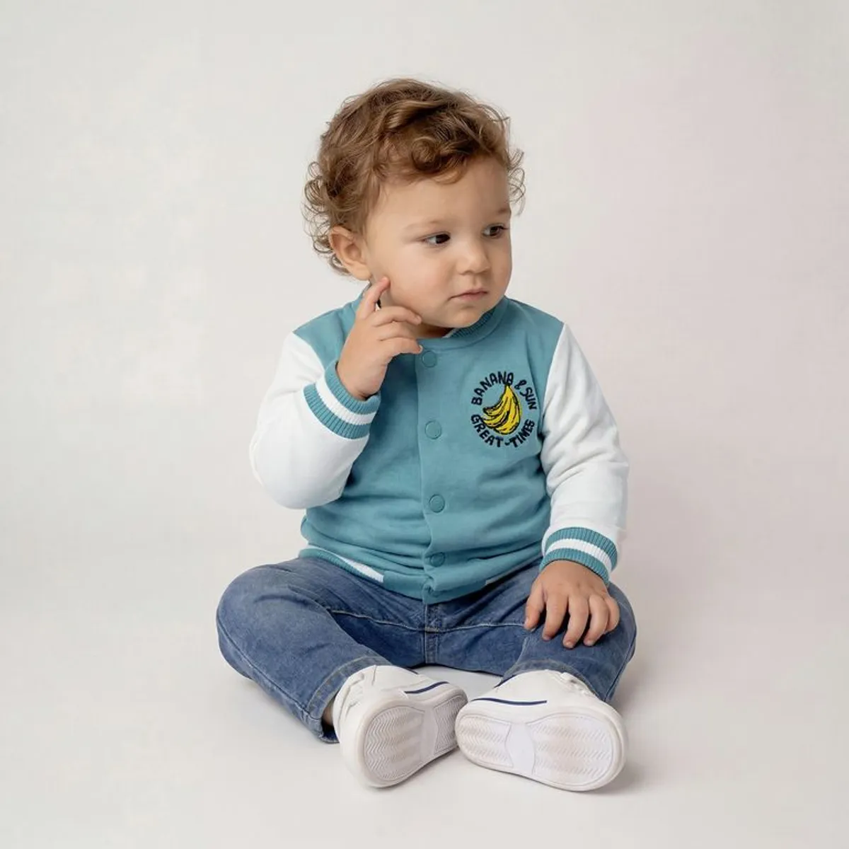 YAMP - Saco para Bebé niño  con Logo  de Algodón Yamp