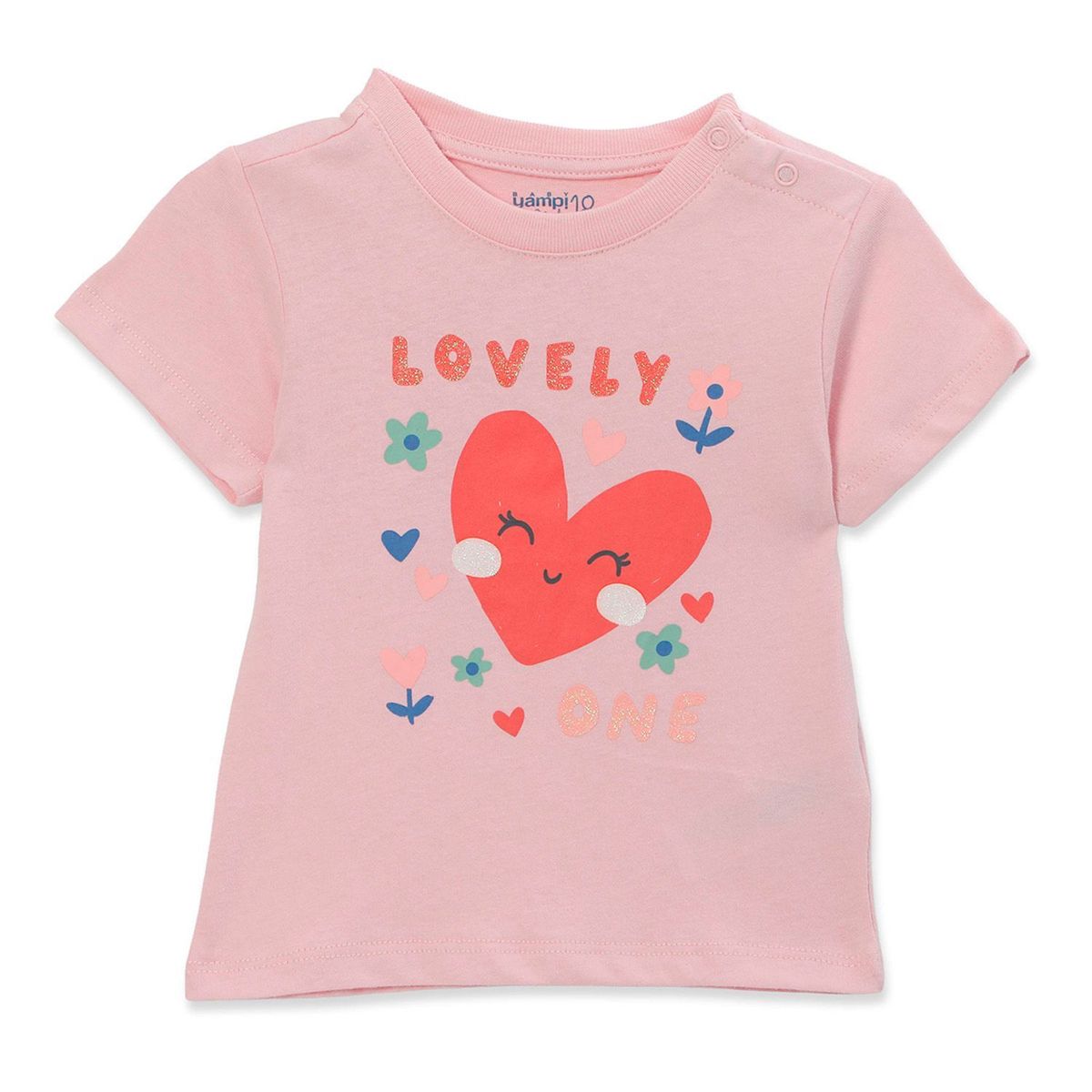YAMP - Camiseta para Bebé niña con Estampado de Algodón Yamp