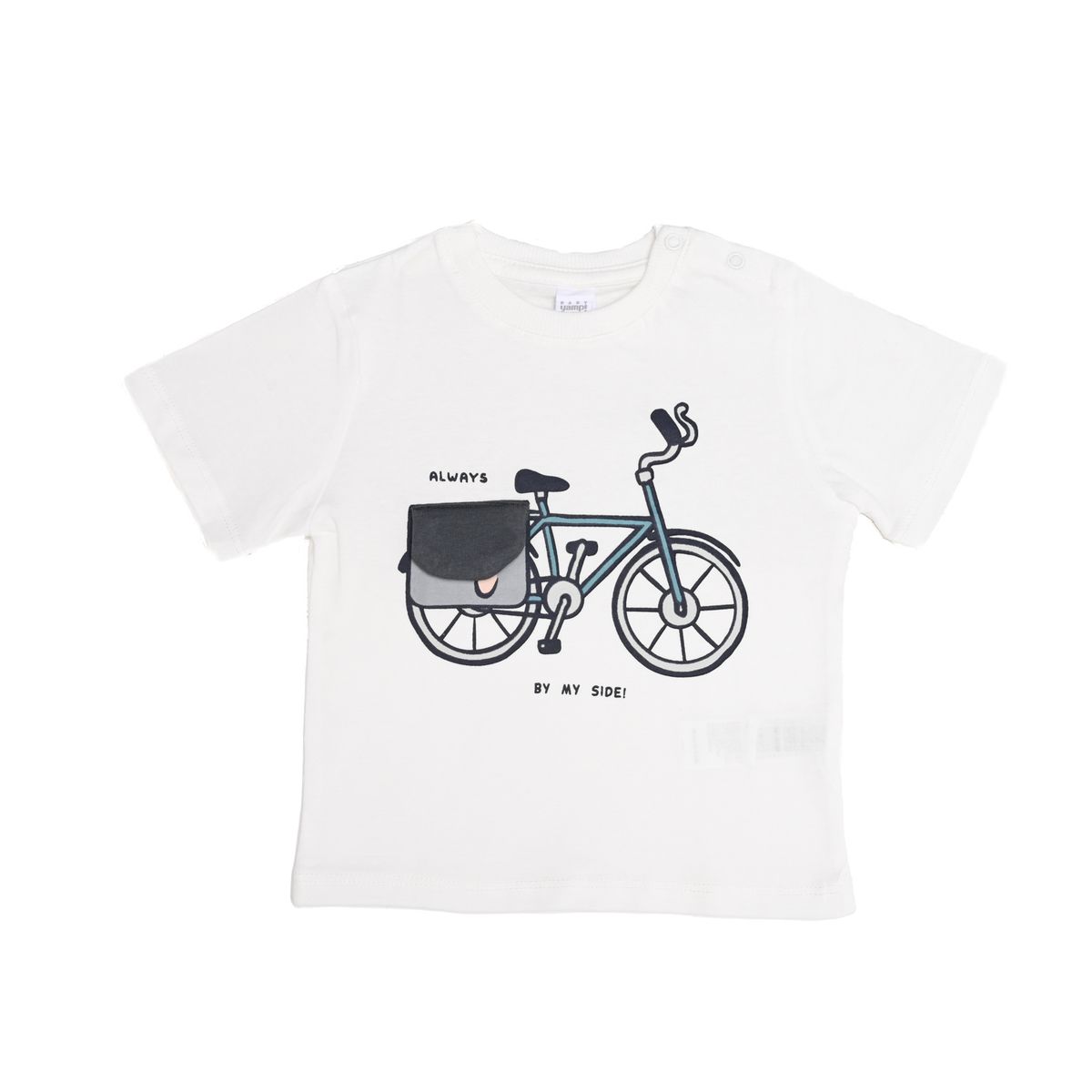 YAMP - Camiseta para Bebé niño  con Estampado  Manga corta de Algodón Yamp