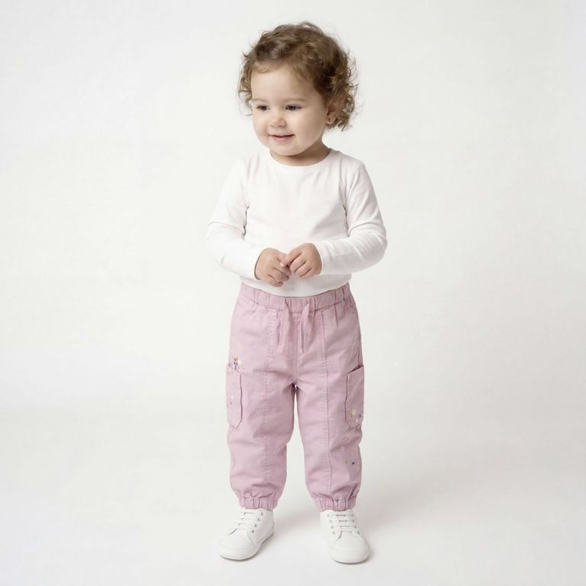 YAMP - Pantalón para Bebé niña  de Algodón Yamp