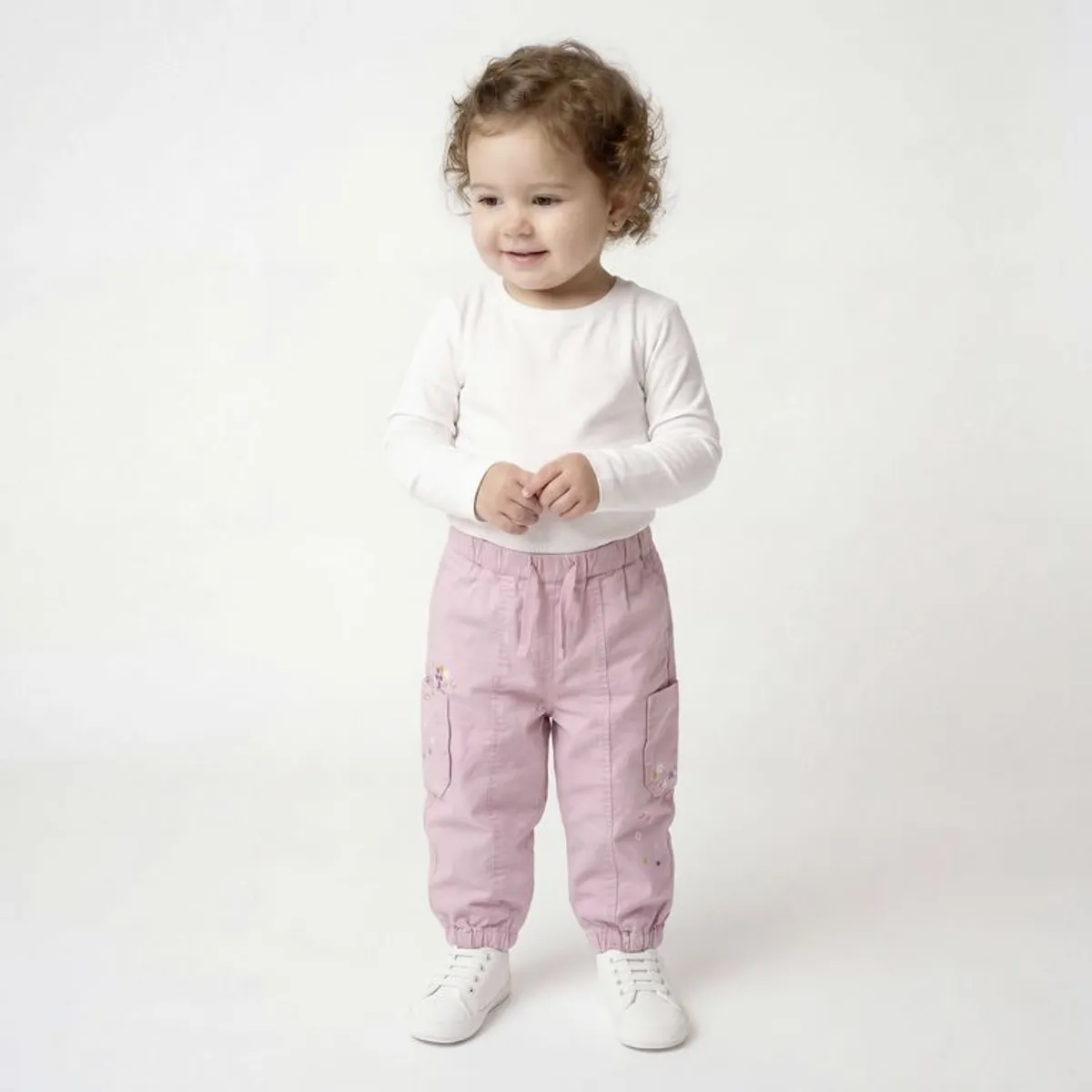 YAMP - Pantalón para Bebé niña  de Algodón Yamp