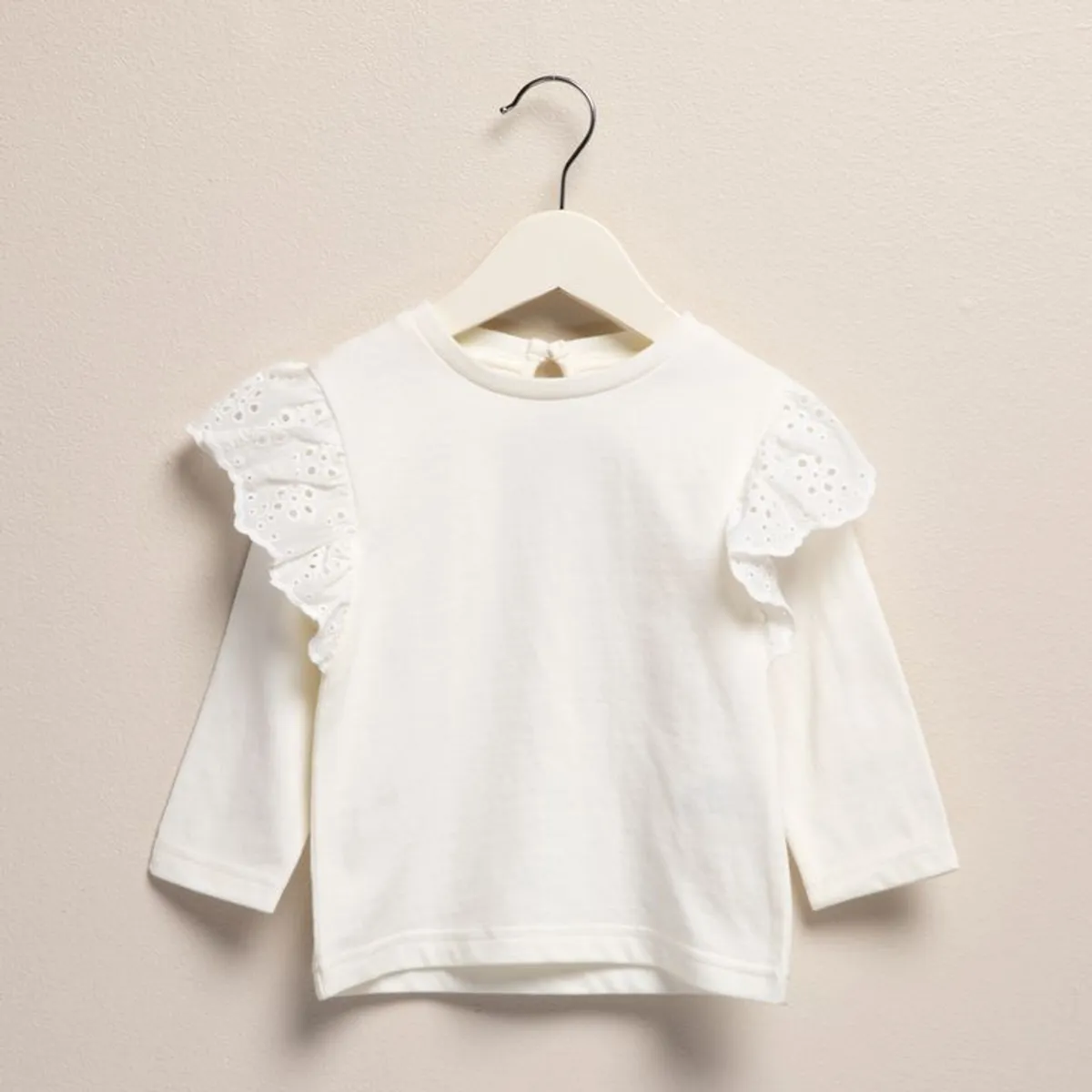 YAMP - Camiseta para Bebé niña  con Boleros  Manga larga de Algodón Yamp