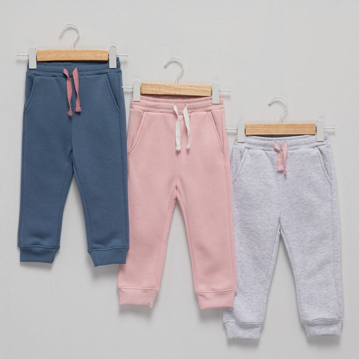 YAMP - Pack de 3 Jogger para Bebé niña de Algodón Yamp