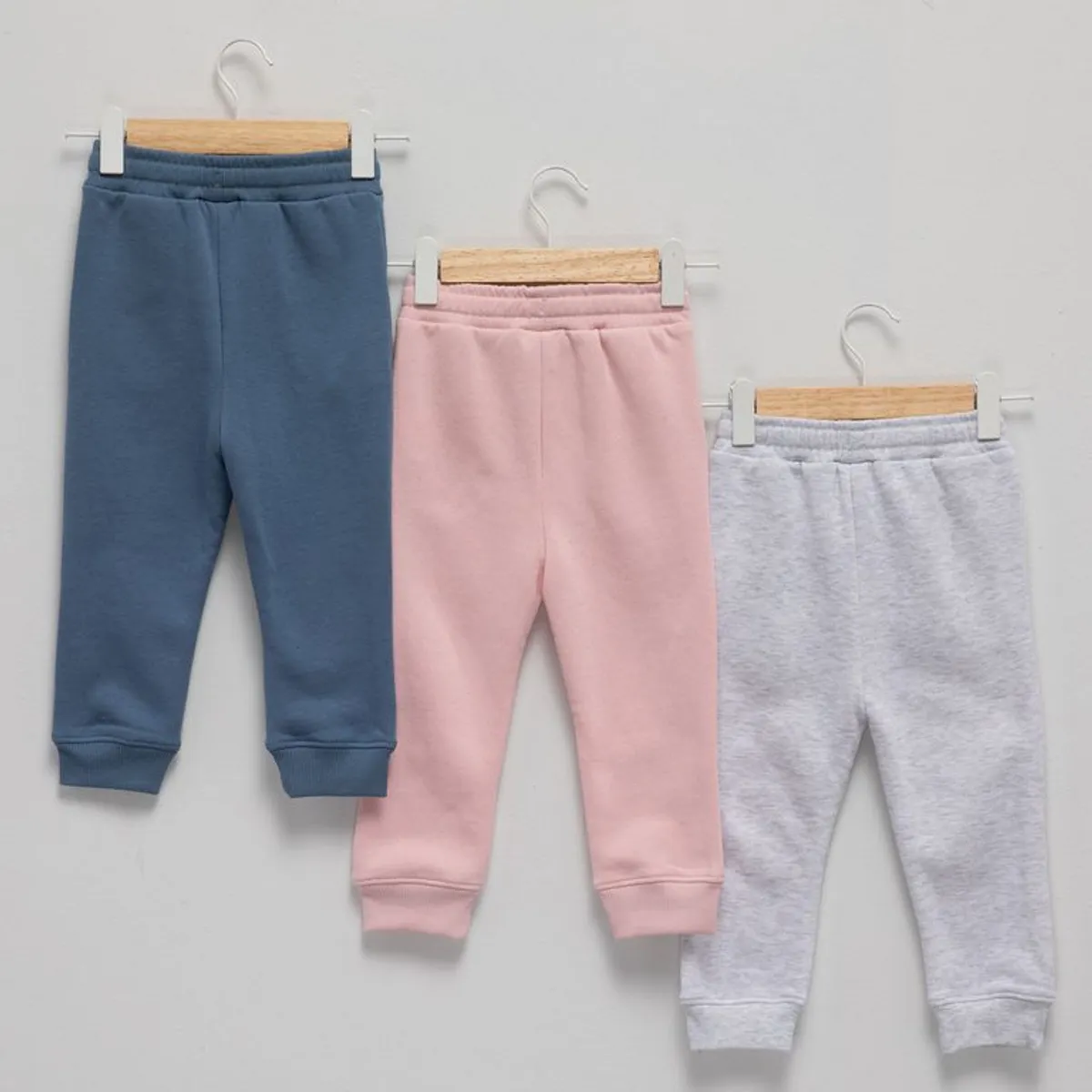 YAMP - Pack de 3 Jogger para Bebé niña de Algodón Yamp