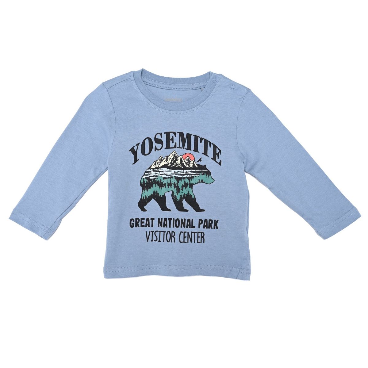YAMP - Camiseta manga larga para Bebé niño con Estampado de Algodón Yamp