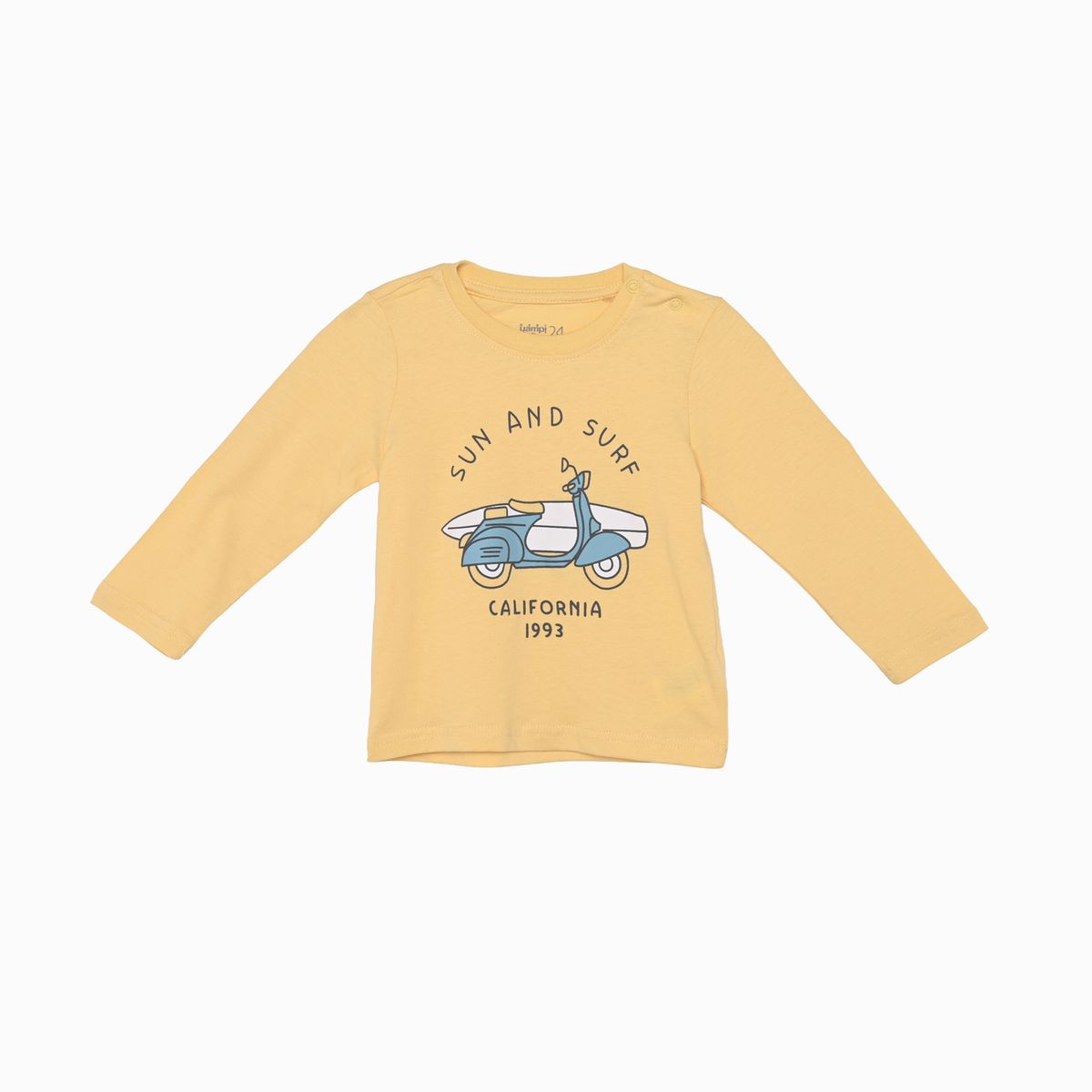 YAMP - Camiseta manga larga para Bebé niño en Algodón Yamp