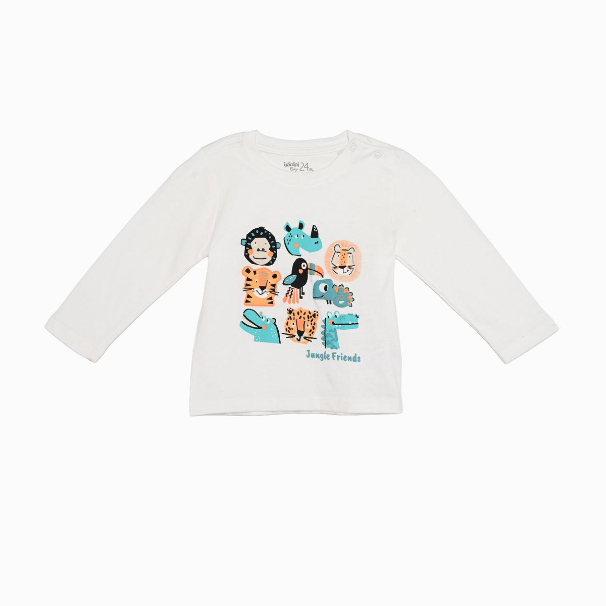 YAMP - Camiseta manga larga para Bebé niño en Algodón Yamp