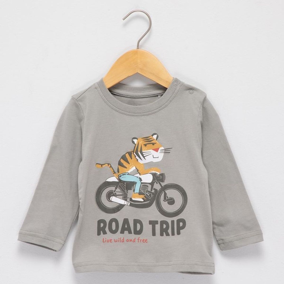 YAMP - Camiseta manga larga para Bebé niño en Algodón Yamp