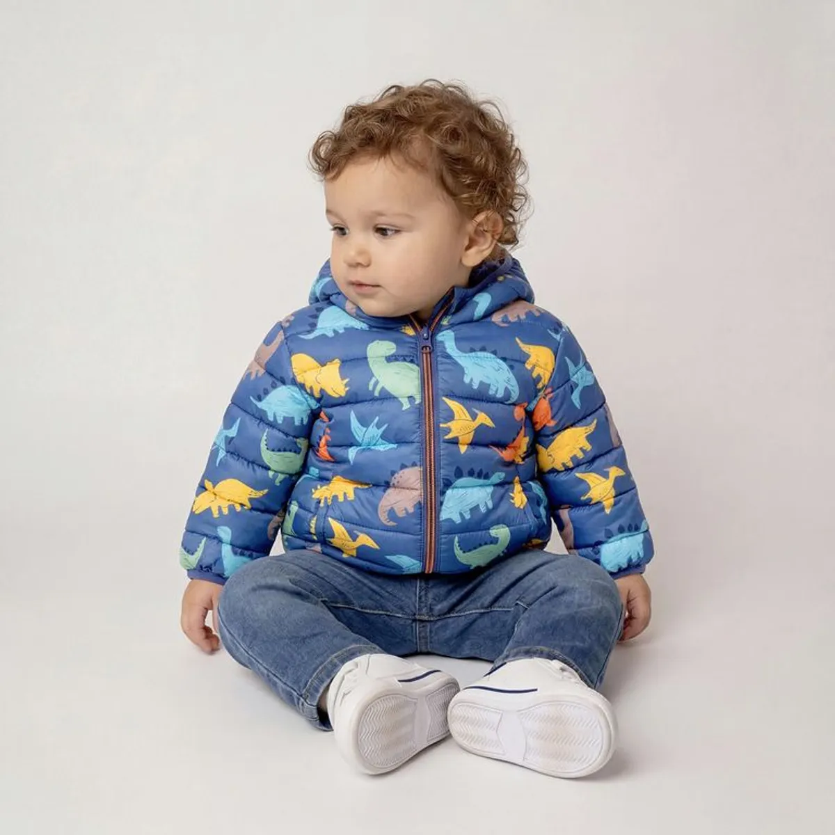 YAMP - Chaqueta Con capucha para Bebé niño  Acolchado  Yamp