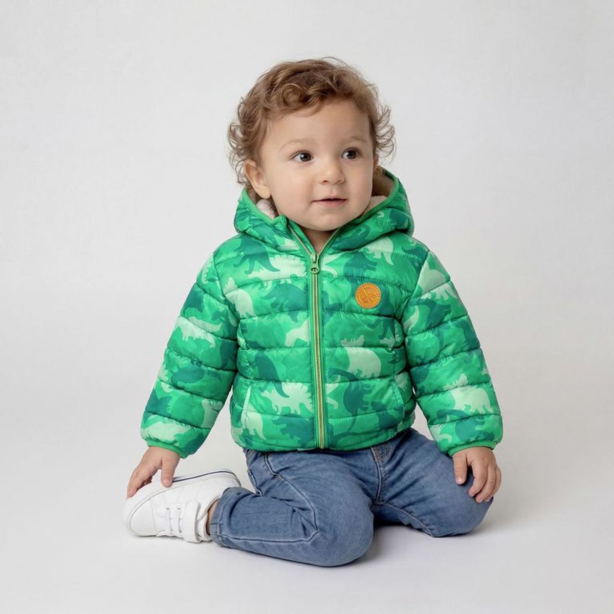 YAMP - Chaqueta Con capucha para Bebé niño  Acolchado  Yamp