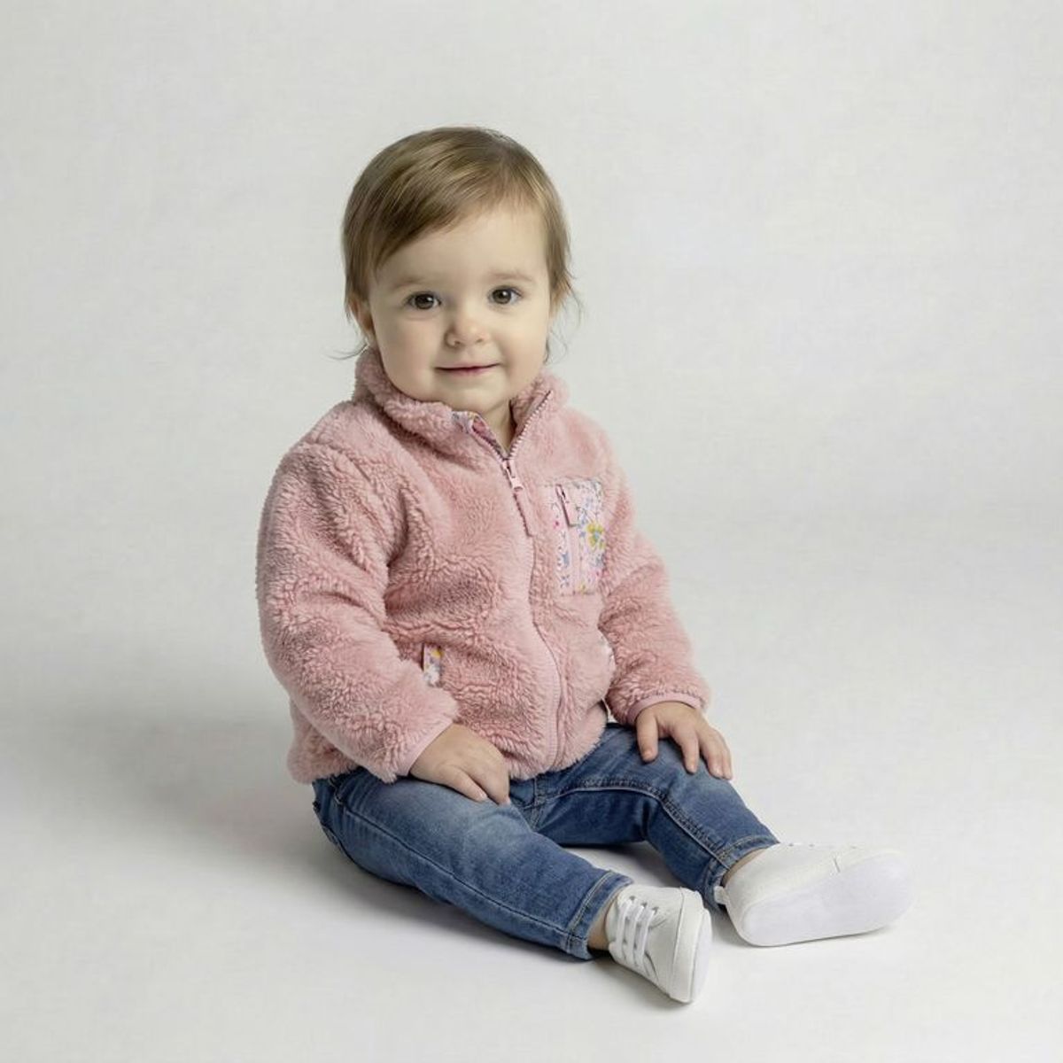 YAMP - Saco para Bebé niña  Efecto pelo  Yamp