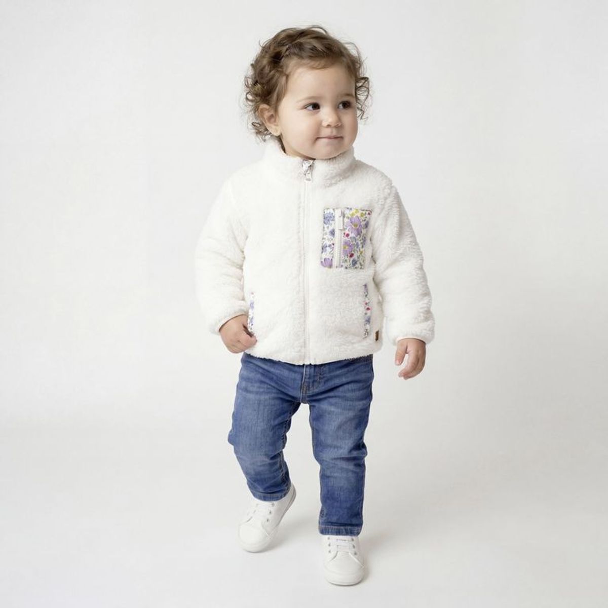YAMP - Saco para Bebé niña  Efecto pelo  Yamp