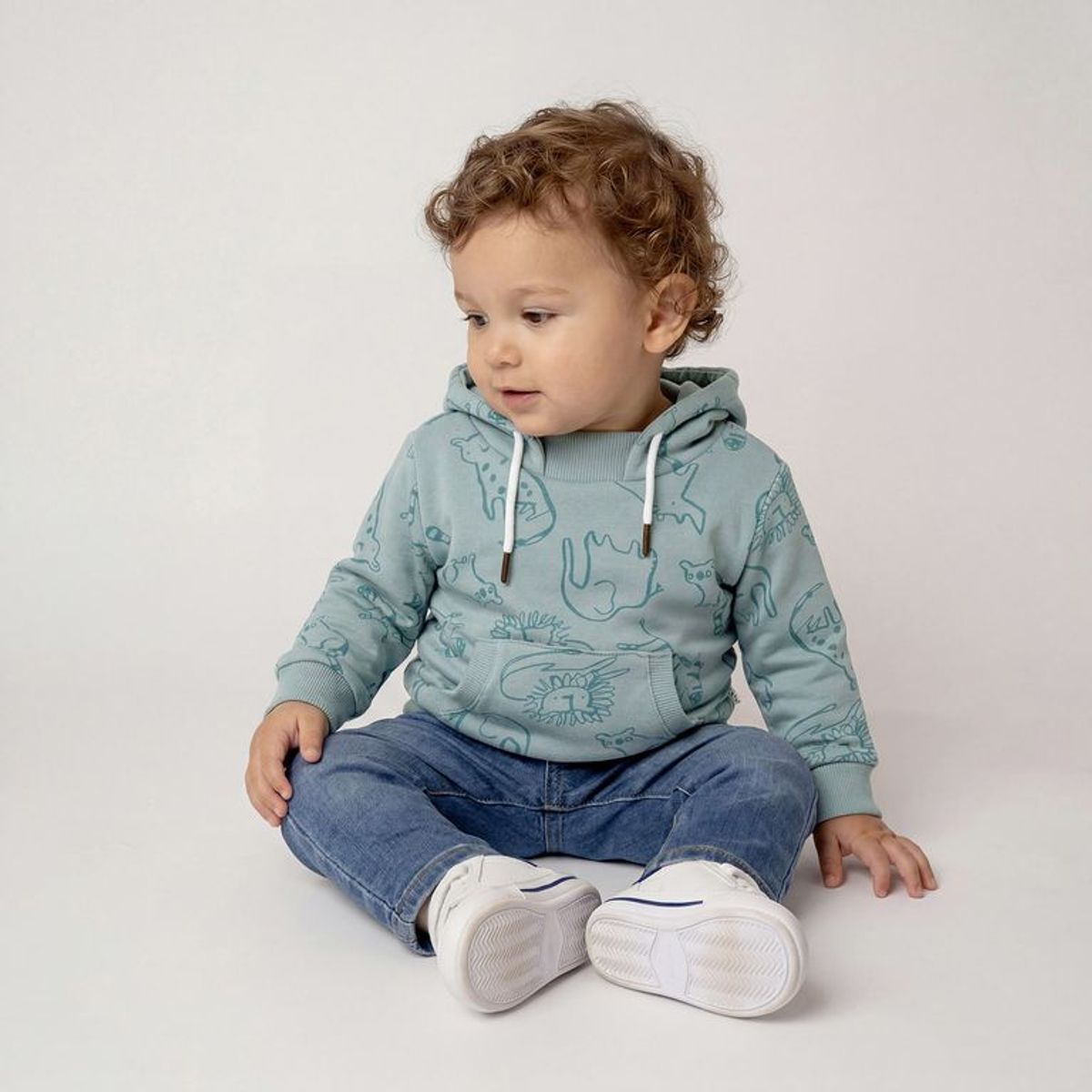 YAMP - Saco Con capucha para Bebé niño con Estampado de Algodón Yamp