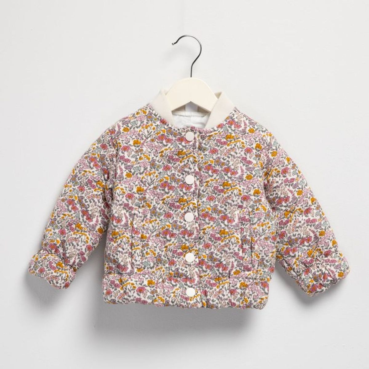 YAMP - Chaqueta para Bebé niña con Flores de Algodón Yamp