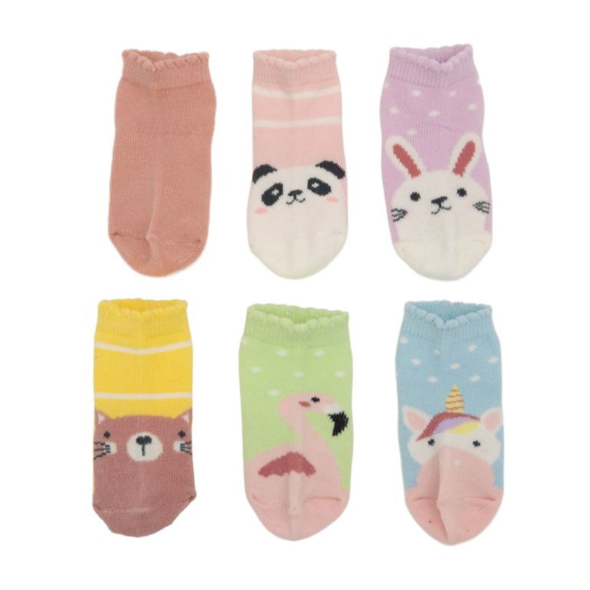 YAMP - Medias para Bebe niña Corto Pack de 6 Yamp