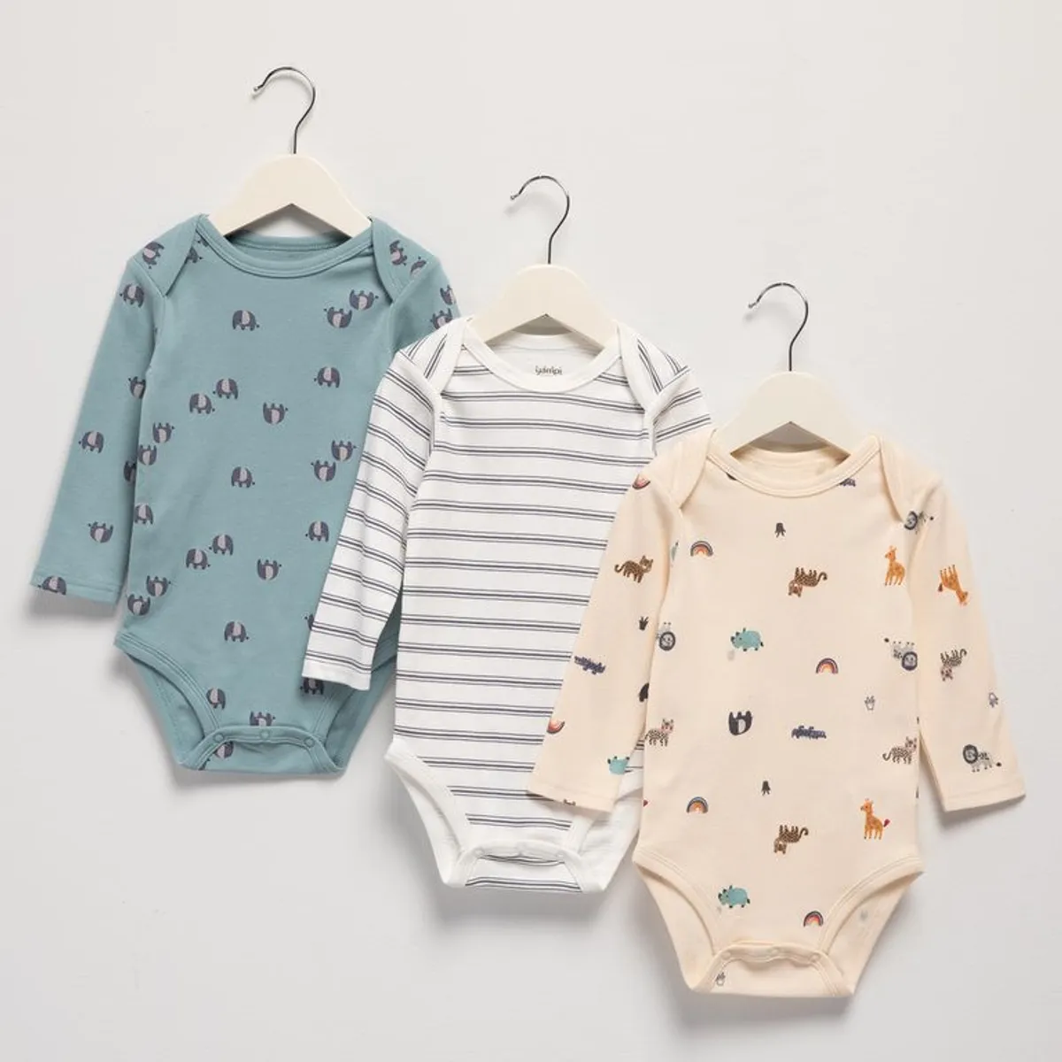 YAMP - Bodie para Bebé niño Pack de 3 unidades de Algodón Yamp