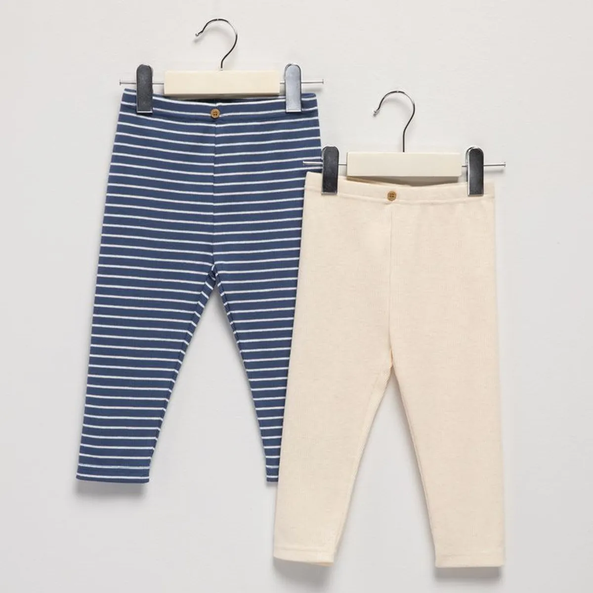YAMP - Pantalón para Bebé niña Pack de 2 unidades de Algodón Yamp