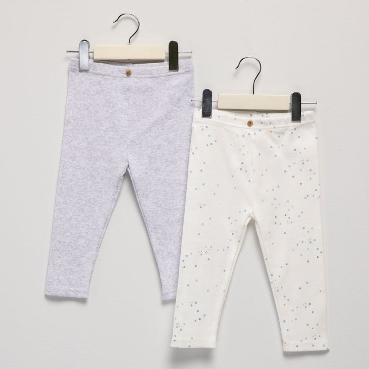 YAMP - Pantalón para Bebé niña Pack de 2 unidades de Algodón Yamp